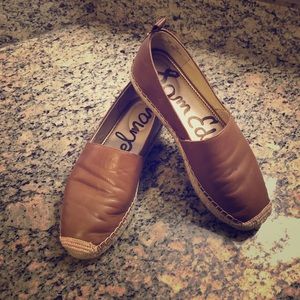 Sam Edelman Camel leather Khloe Espadrille flats